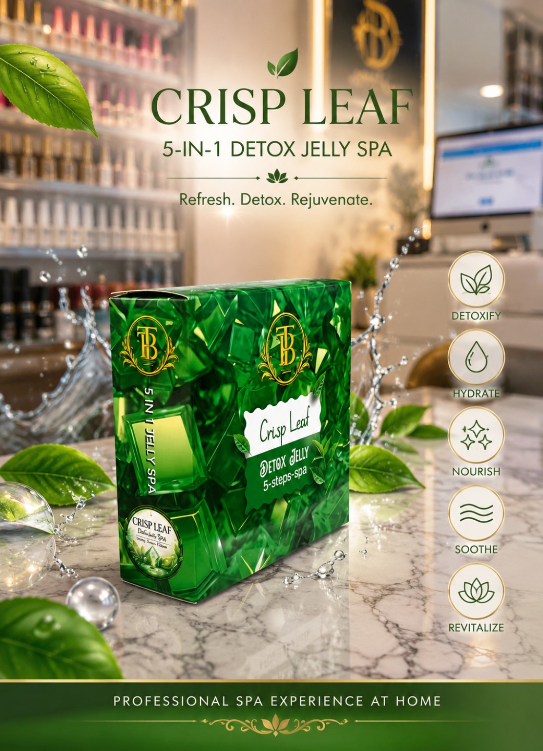 Crisp Leaf five-in-one detox jelly spa pedicure