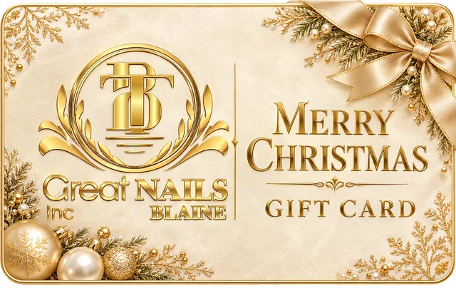 Champagne Christmas gift card preview